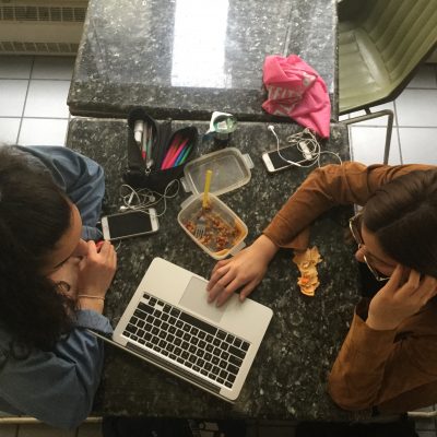 Working hard