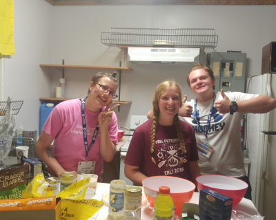 cooking indoor camp