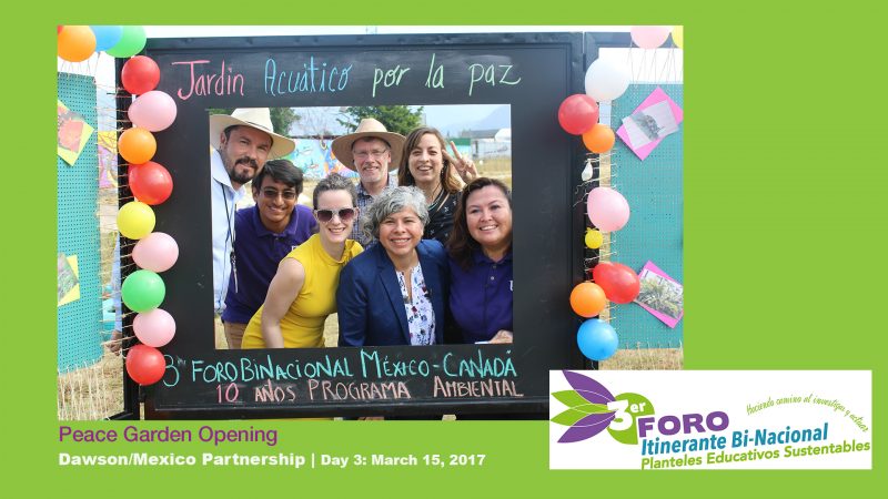 Dawson staff posing for a photo in Mexico