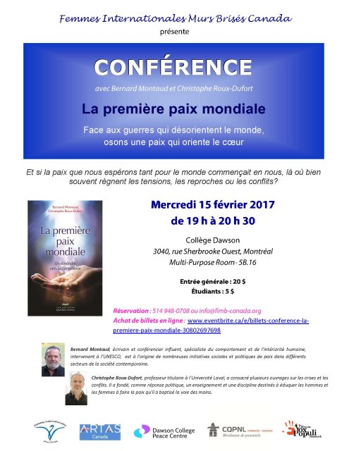 La première Paix mondiale février 2017